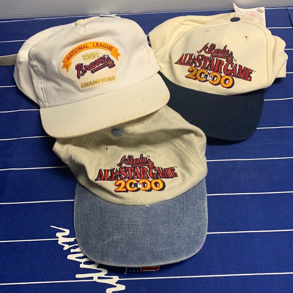 Vintage Braves Hat Lot